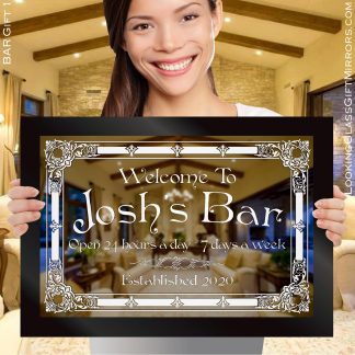 personalised gift for my home bar with my name on it