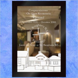 ‘Familiar Surroundings' - Retirement / Leaving Work Gift Mirror 1