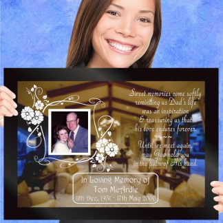 'Sweet Memories Come Softly' - In Memory Of A Loved One Etched Mirror Gift 2