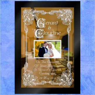 Yours To Hold Forever Custom Engraved Wedding Gift Mirror