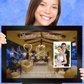 Today I Give You My Heart Custom Engraved Wedding Gift Mirror