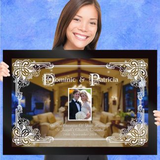 To Have and To Hold Custom Engraved Wedding Gift Mirror