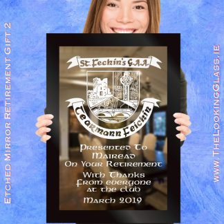 etched mirror retirement gifts made to order