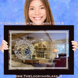 etched glass present for retiring person