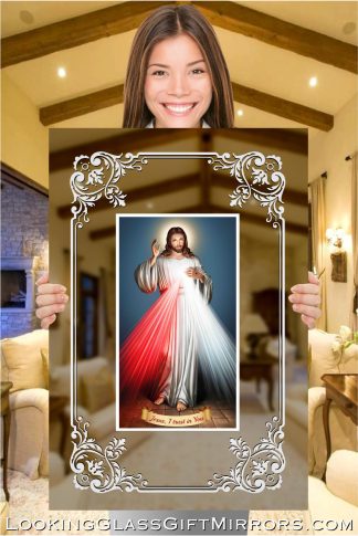Custom: Jensy Kalavelil - Jesus I trust In You design mirror