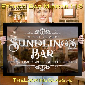 Custom Engraved Bar Mirror