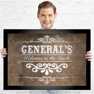 Custom: Charles T. 33"x23" - 2 etched mirrors