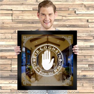 Custom: Anton B. - 24" x 24" Framed Etched Mirror