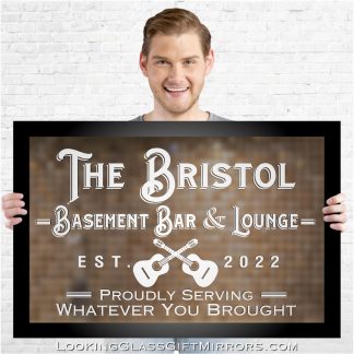 Custom: Robby B. - 33" x 23" Framed Etched Mirror