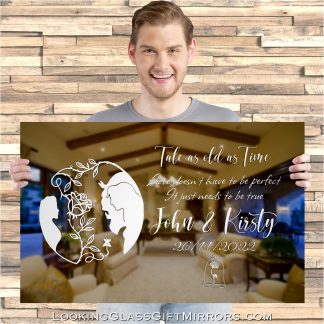 Custom: Tanya T. - 750mm x 500mm Etched Mirror