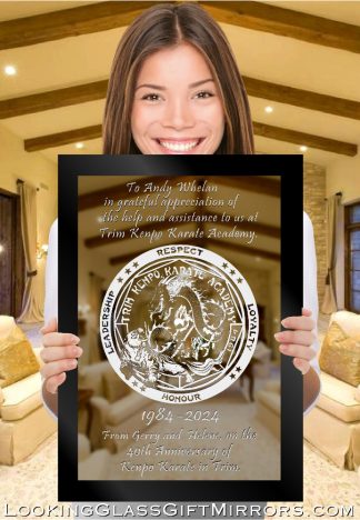 Custom orders for Gerry S.; 3 no. framed mirrors,14" x 20"