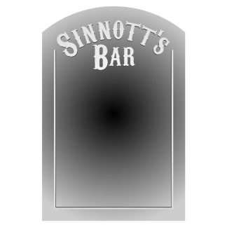 Custom: Nichola S. - 33" high x 22" wide arched mirror with etched design and 4 holes