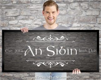 Custom: Susan OR 1150mm x 500mm Re. An Sibin...Framed Etched Mirror